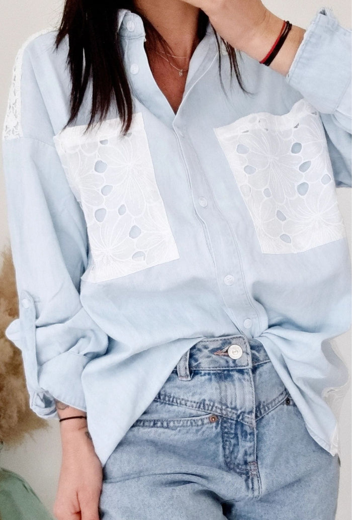 Chemise Jeans LILA bleu clair