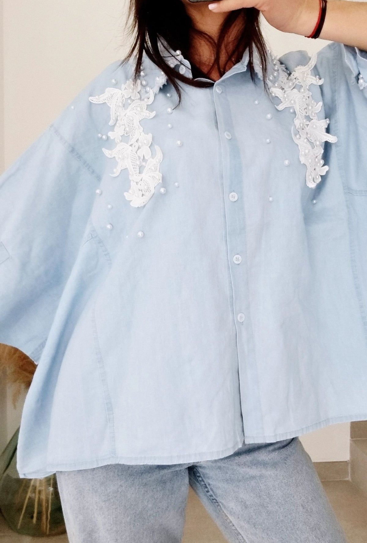 Chemise en jeans PEARL bleu clair