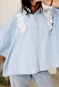Chemise en jeans PEARL bleu clair