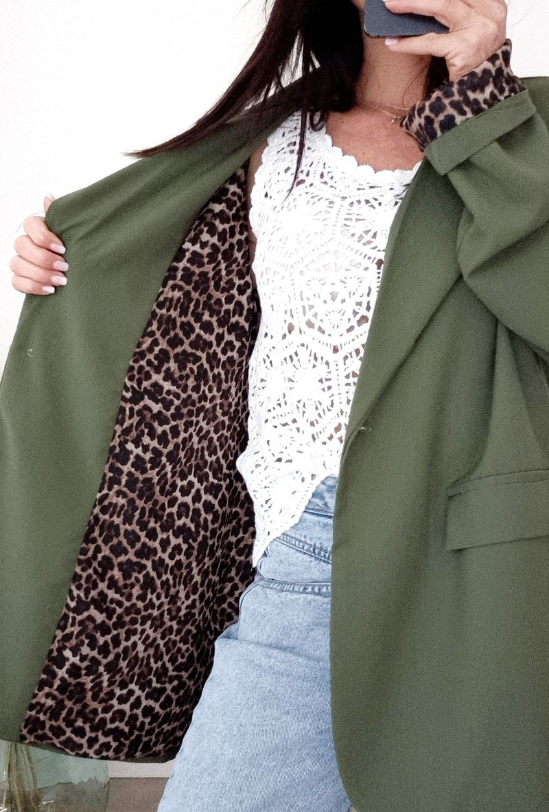 Veste blazer TANIA kaki