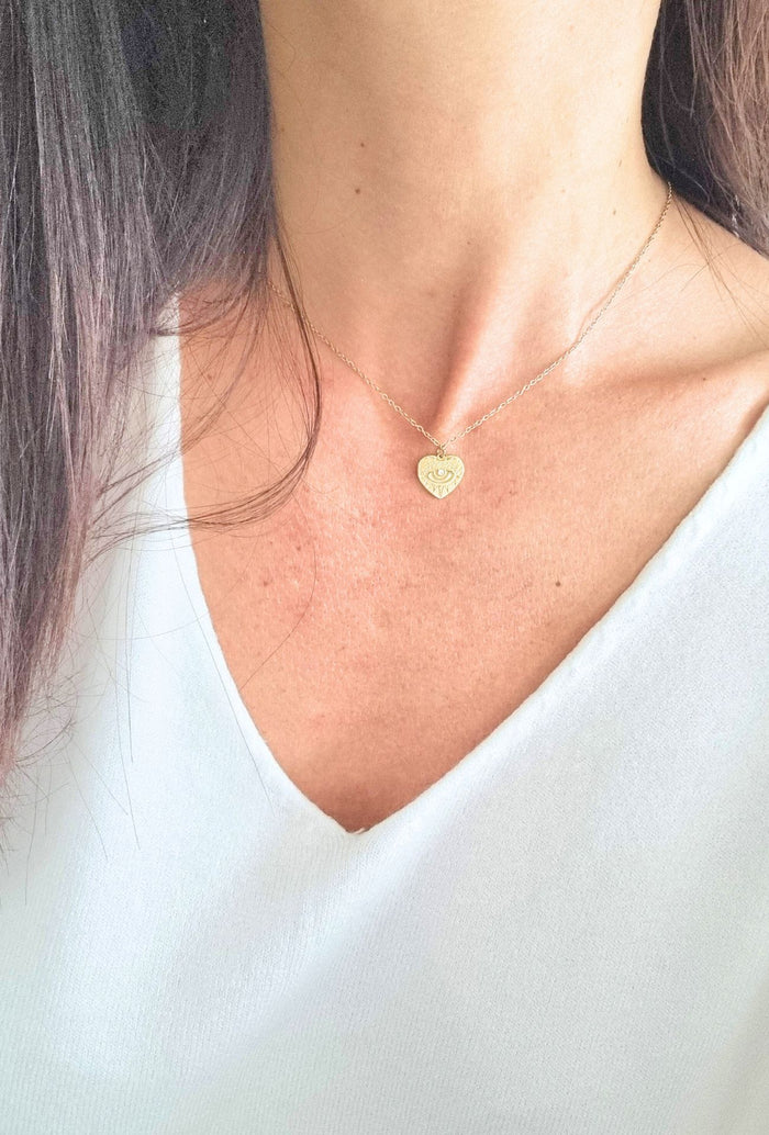 Collier EYE LOVE Doré 