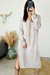 Robe pull ETOILE  Beige