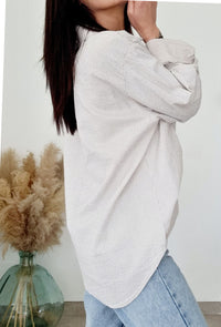 Chemise SOSO rayures beige