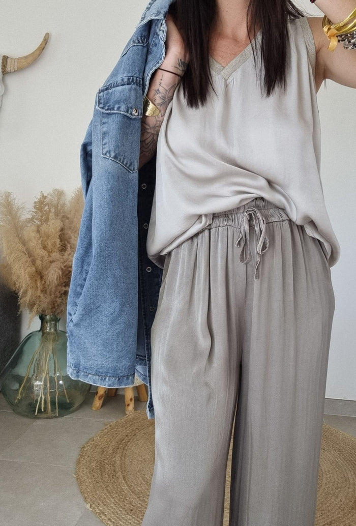 Pantalon MAYLIS Taupe 