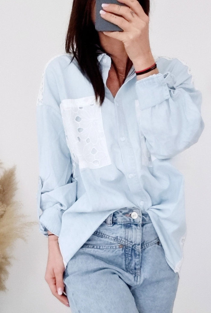 Chemise Jeans LILA bleu clair