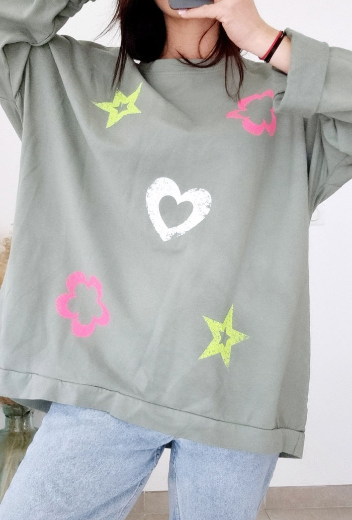 Tee-shirt Joy kaki