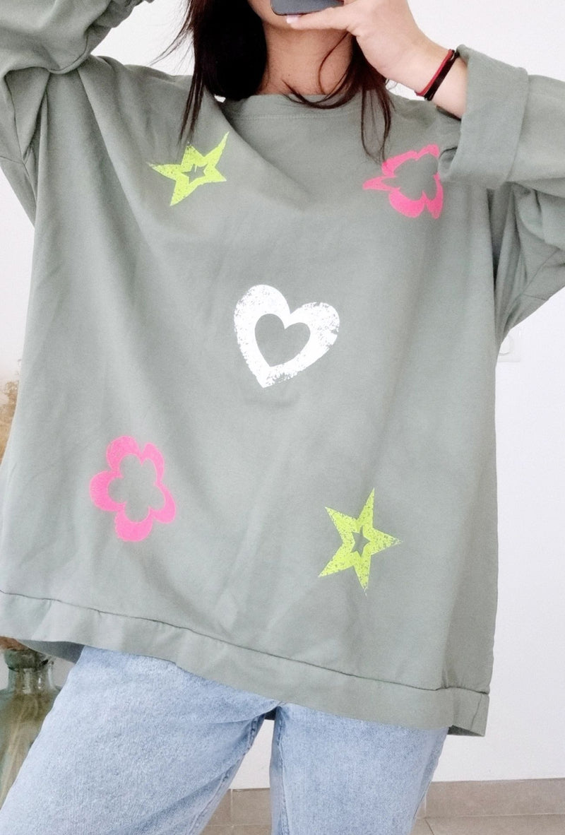 Tee-shirt Joy kaki
