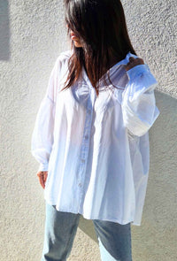 Chemise oversize NORA blanc