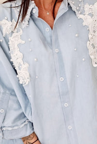 Chemise en jeans PEARL bleu clair