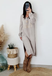 Robe pull ETOILE  Beige