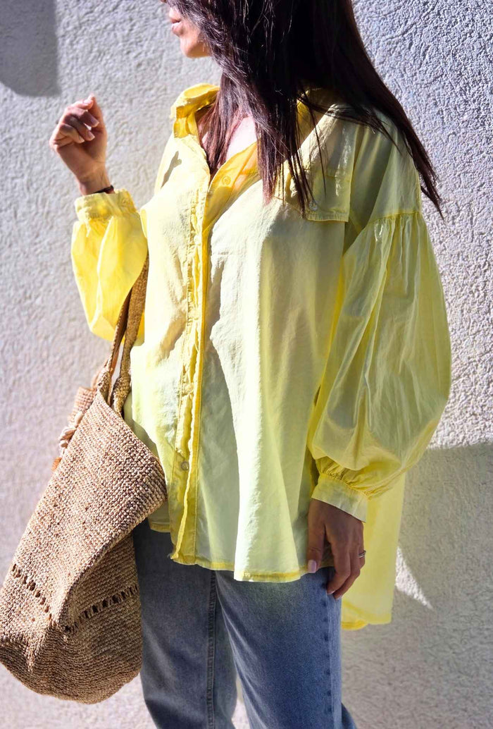 Chemise oversize NORA jaune