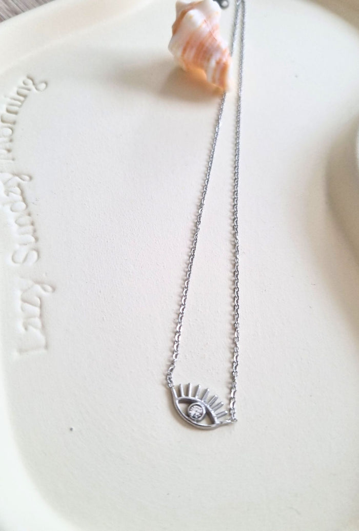Collier EYE argenté