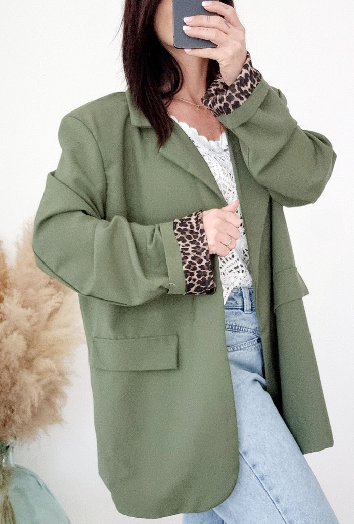 Veste blazer TANIA kaki