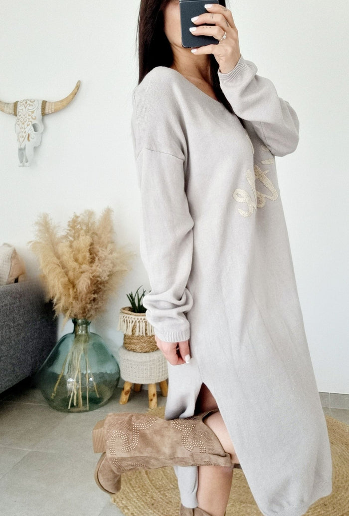 Robe pull ETOILE  Beige