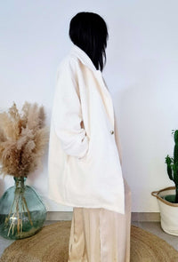 Manteau CHIARA blanc cassé
