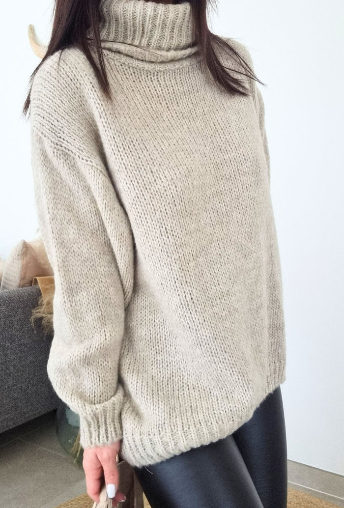 Pull AMANDINE beige