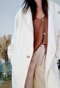 Manteau CHIARA blanc cassé