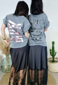 Tee shirt ROCK Rose