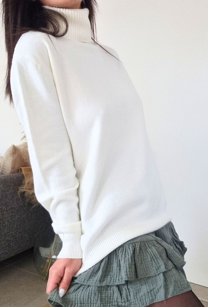 Pull CORALIE blanc