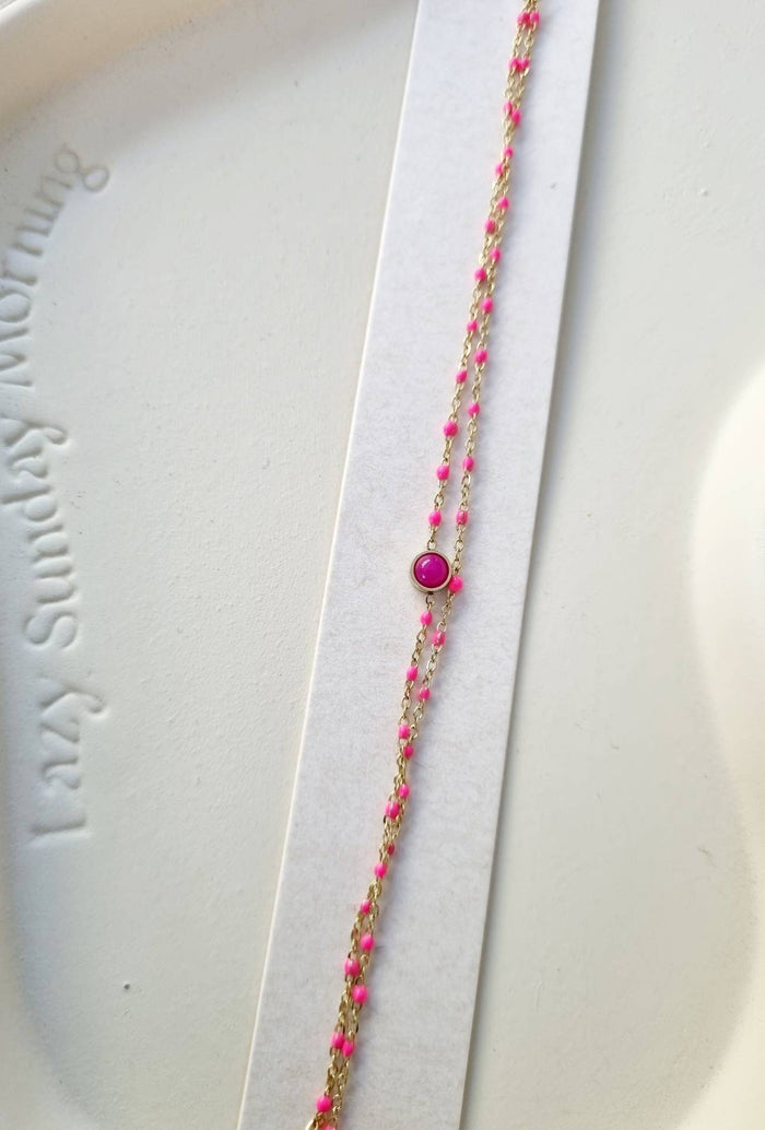 Bracelet Celine rose