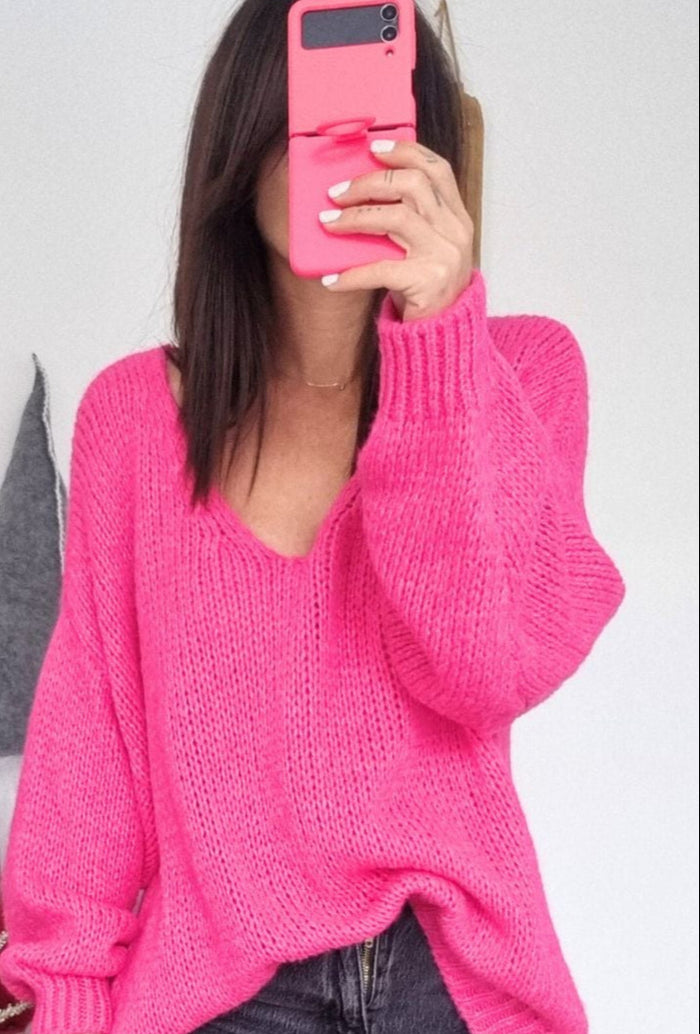 Pull CHARLINE Rose Fushia