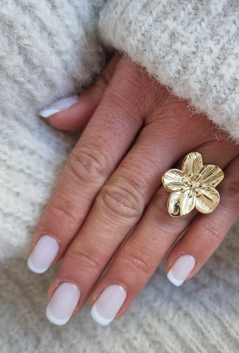 Bague Flower doré