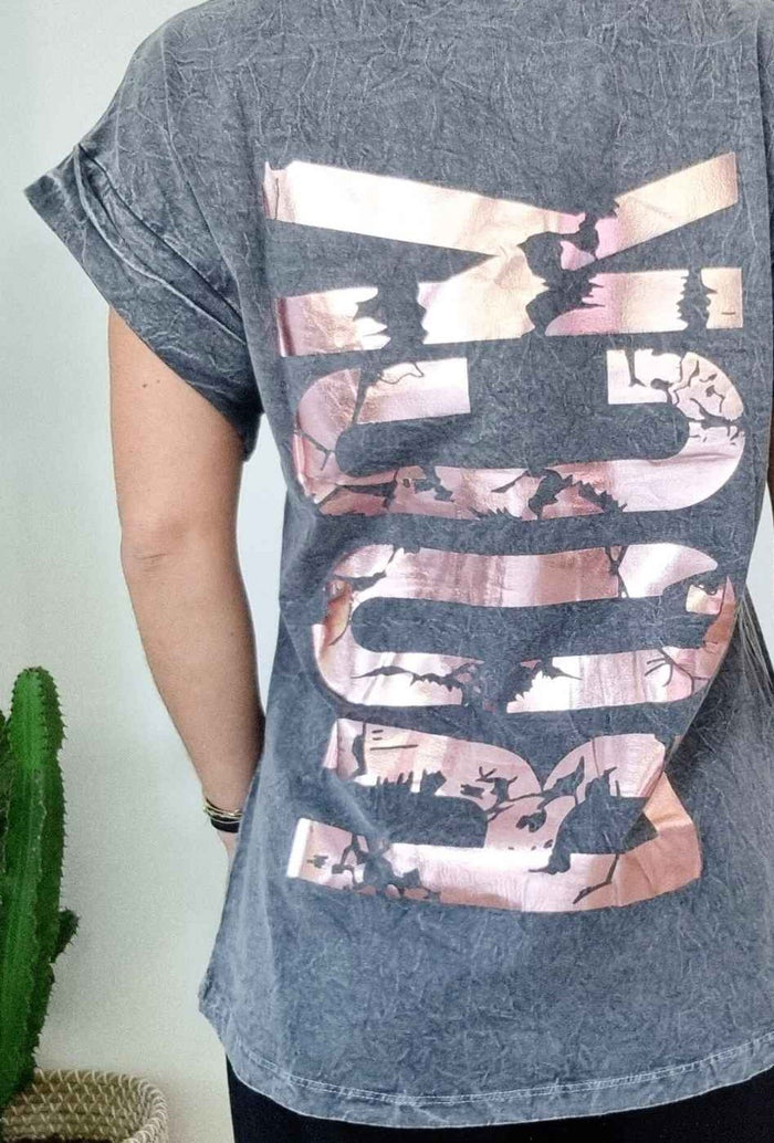Tee shirt ROCK Rose