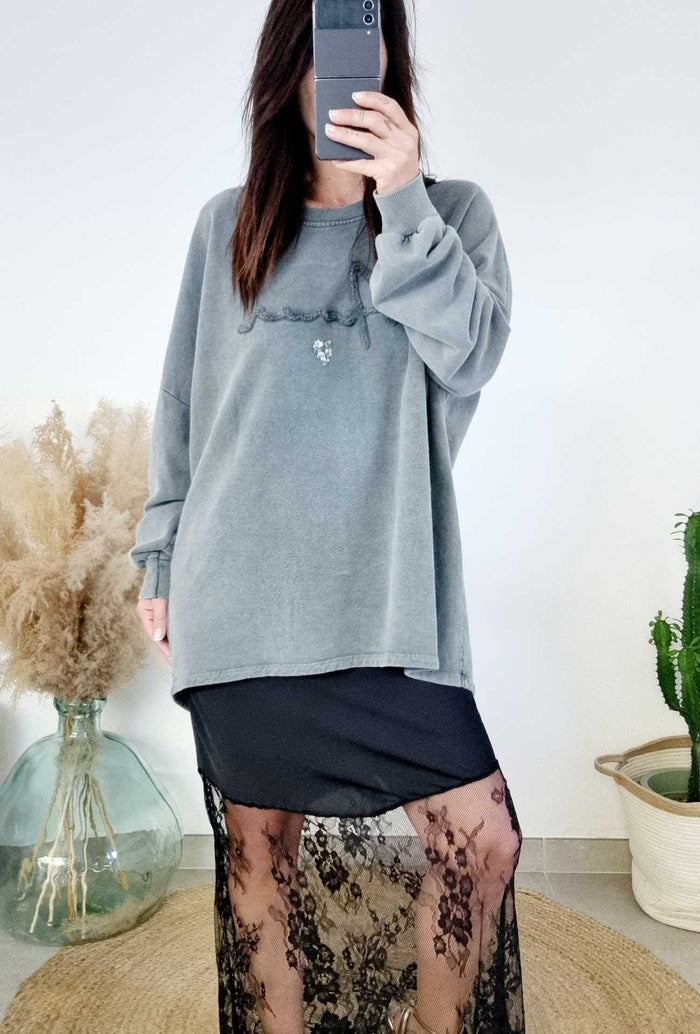 Pull Amore kaki