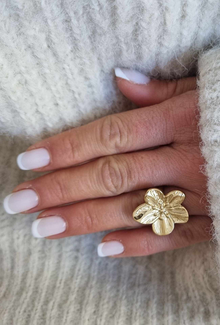 Bague Flower doré