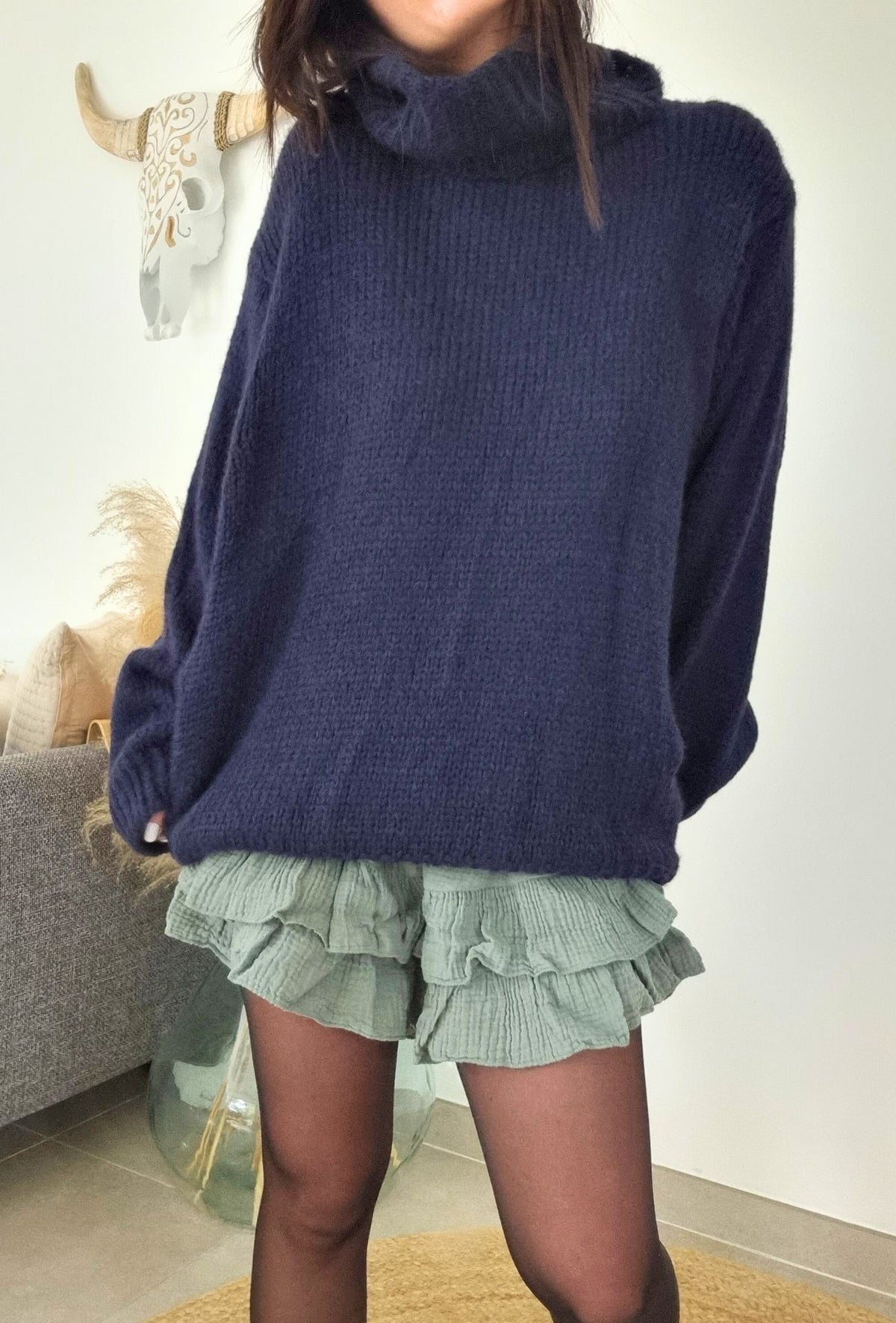 Pull AMANDINE bleu marine