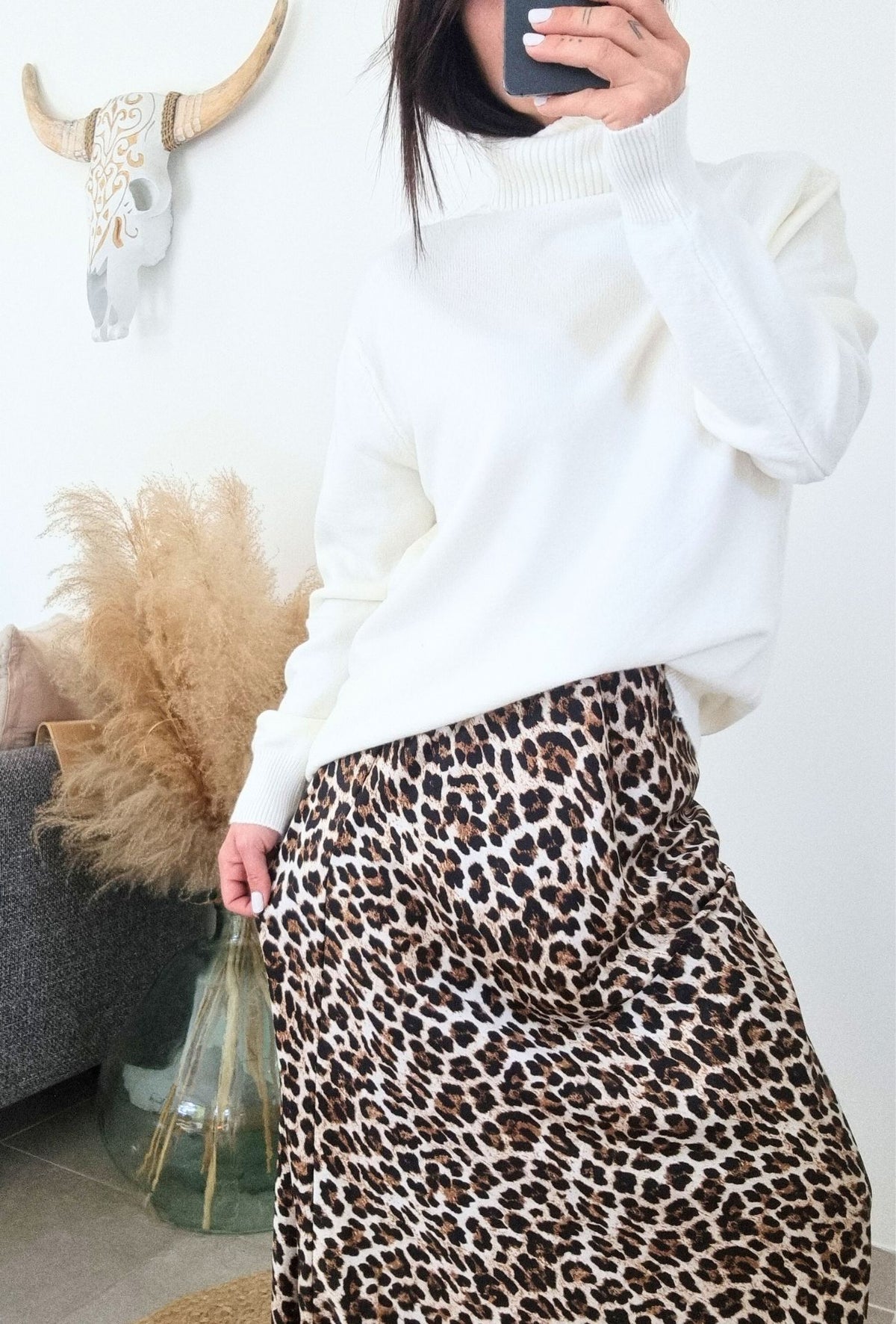 Pull CORALIE blanc