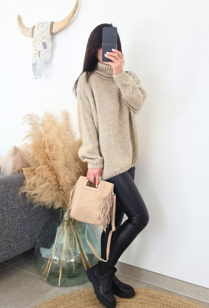 Pull AMANDINE beige