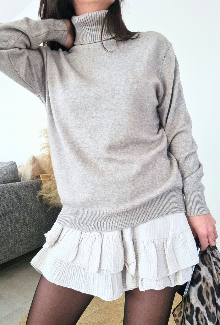 Pull CORALIE taupe