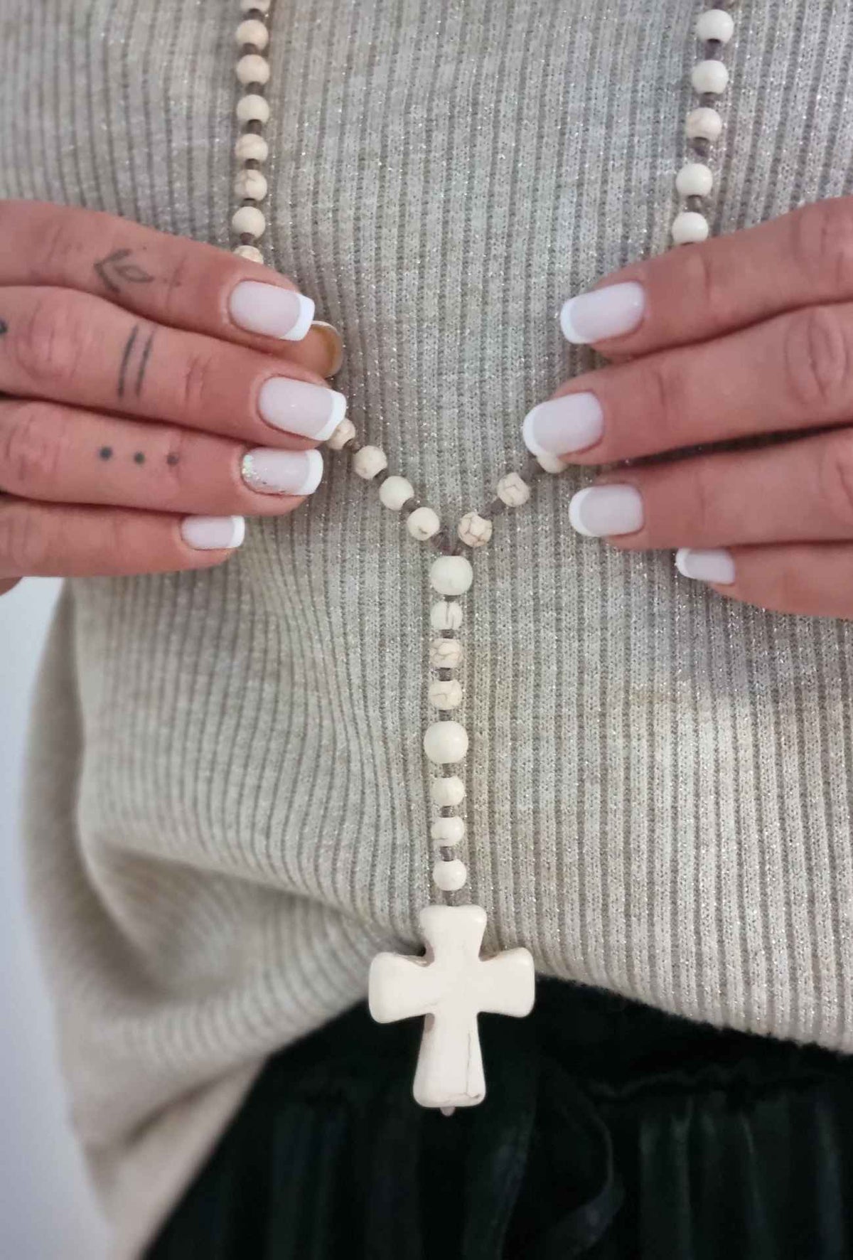 Collier long CROSS