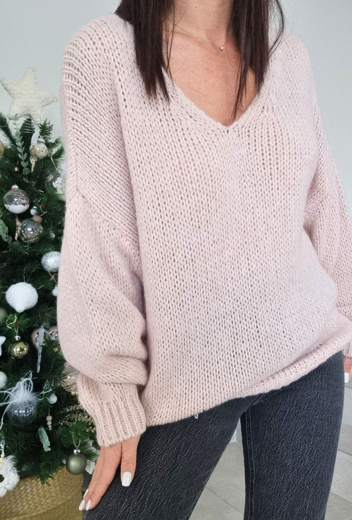 Pull CHARLINE Rose poudré