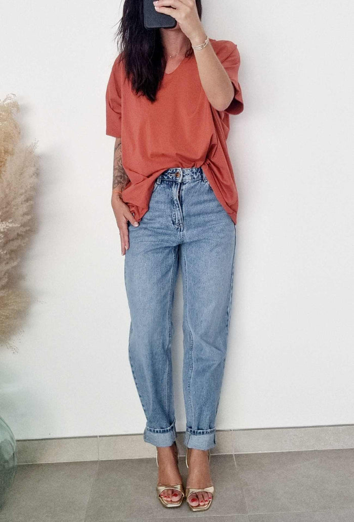 T-shirt oversize INGRID Terracota