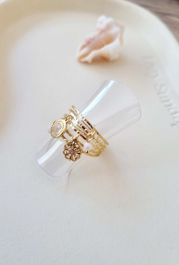 Bague LOLY Beige rosé