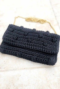 Sac crochet AUDREY noir 