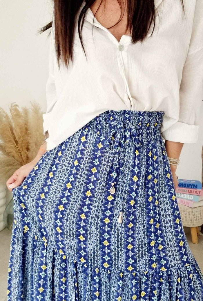 Jupe LYS bleu/jaune