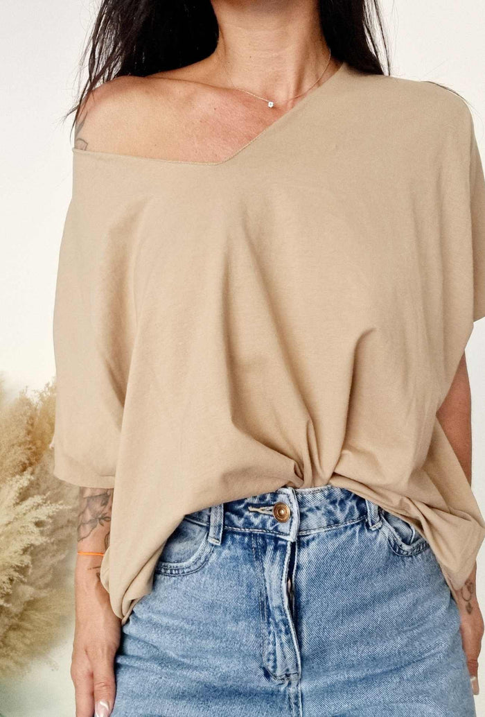 T-shirt oversize INGRID Beige