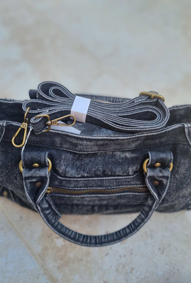 Sac jeans noir EMILIE