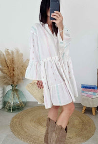 Robe IRIS rose/bleu