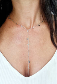 Collier long NINA argenté