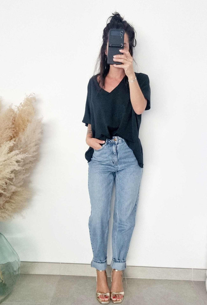 T-shirt oversize INGRID Noir