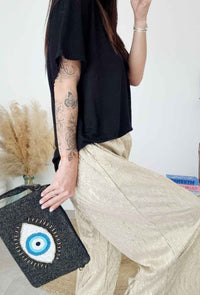 Pantalon STELLANA doré