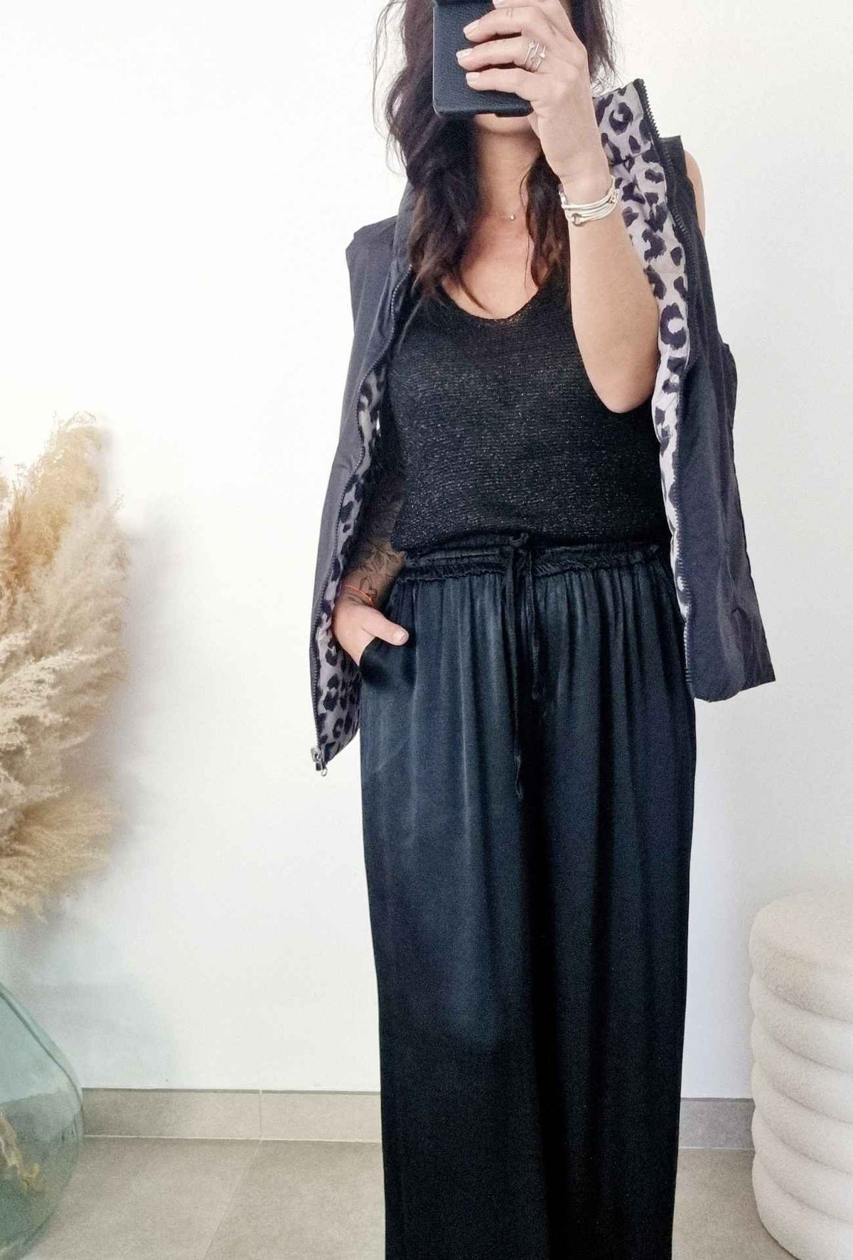 Pantalon fluide satiné MAYLIS