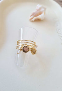 Bague LOLY Beige rosé