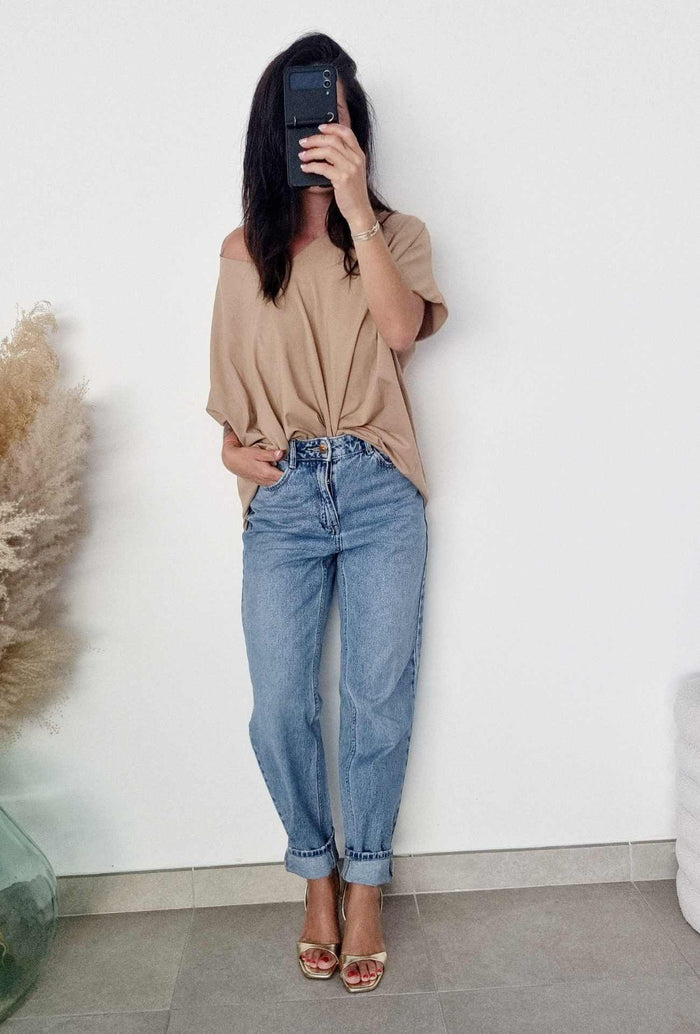 T-shirt oversize INGRID Beige