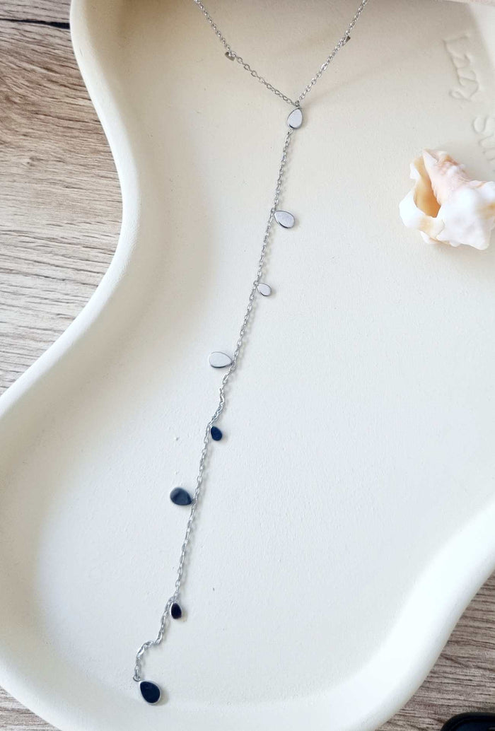 Collier long NINA argenté