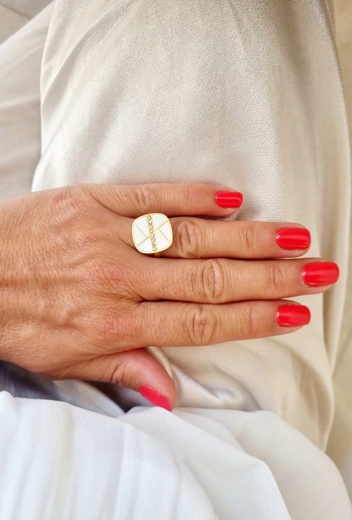 Bague NALA Blanc